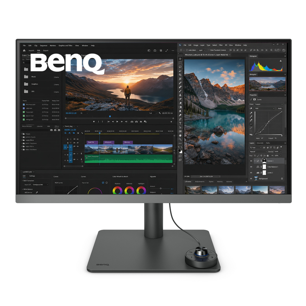 총판 벤큐 PD2706U 아이케어 무결점 멀티스탠드 IPS 4K UHD M-book 모드 - 상품 이미지