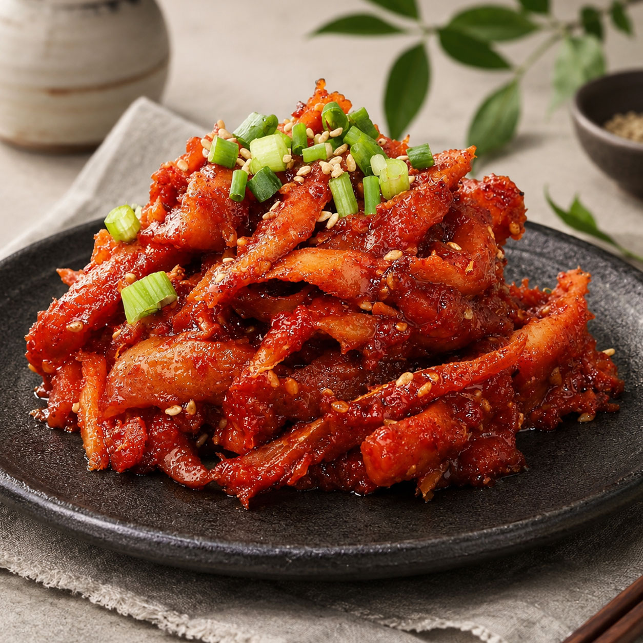 행복한명태가 짜지않고 맛있는 국내생산 명태회무침 1kg 업소용 식혜 초무침 반찬 젓갈 - 상품 이미지
