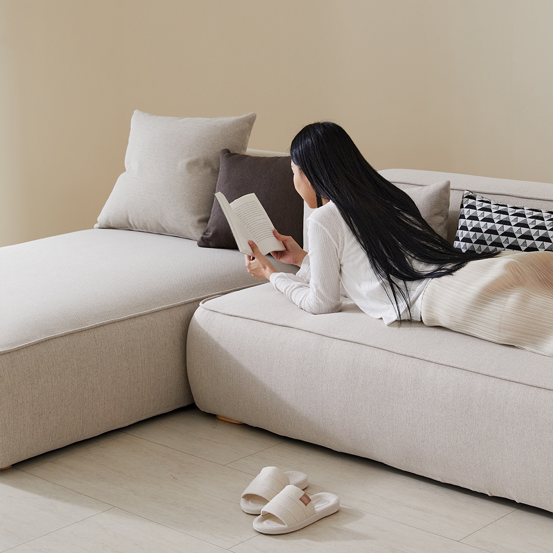 다이브 아쿠아케어 발수 풀커버 이지클린 패브릭소파 ak25 오트밀베이지, 카우치 - 상세 이미지 3