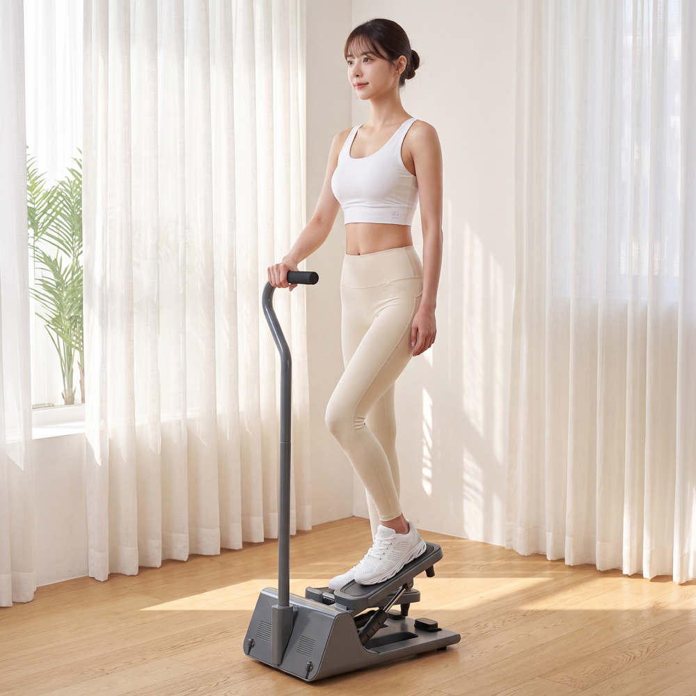 이고진 근력운동 웨이트 스텝퍼 ST7 백스텝 손잡이 다이어트 천국의계단 계단오르기 운동기구 - 상품 이미지