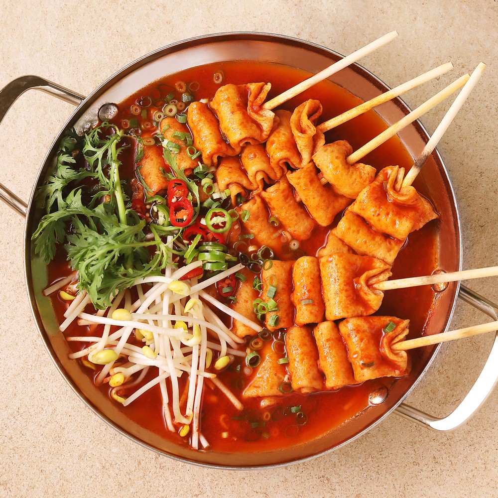 [푸딩픽] 매콤 빨간어묵 330g 밀키트 (매운 꼬치오뎅 구성) 제천식 떡볶이 안주 야식 캠핑 - 상세 이미지 4