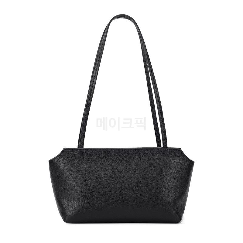 메이크픽 천연소가죽 가벼운 언더암 숄더백 클래식한 기본형 디자인의 데일리 가방 이미지 6