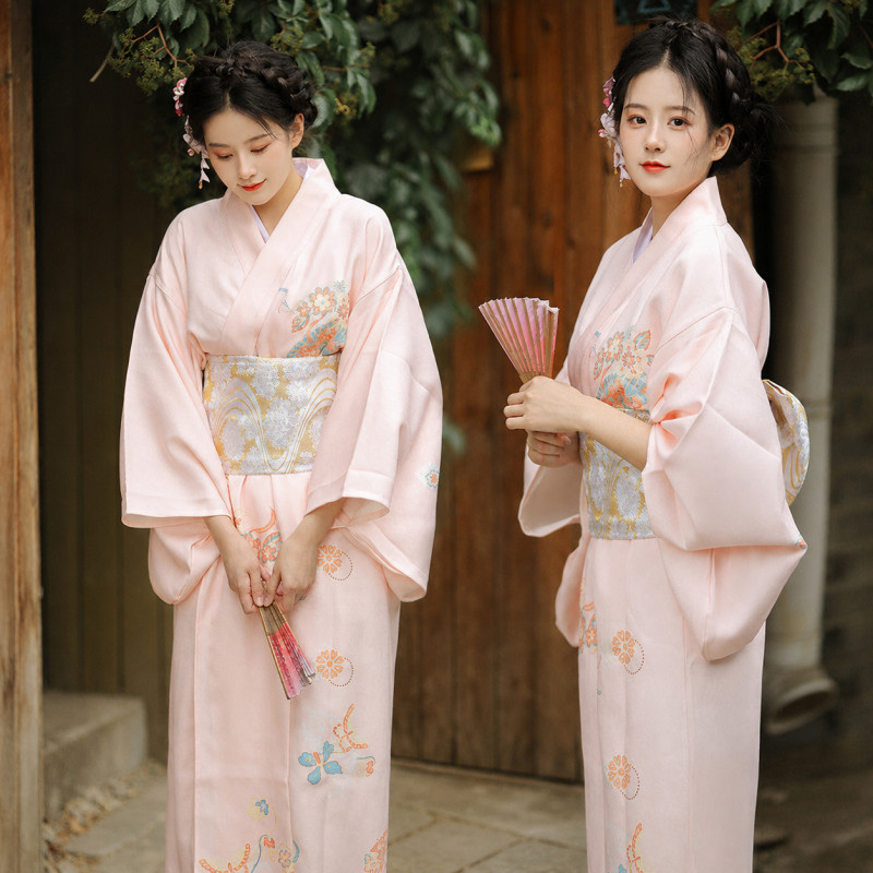 기모노 유카타 일본 전통의상 공연복 코스프레 할로윈 코스튬 40대 50대 생활한복 - 상품 이미지