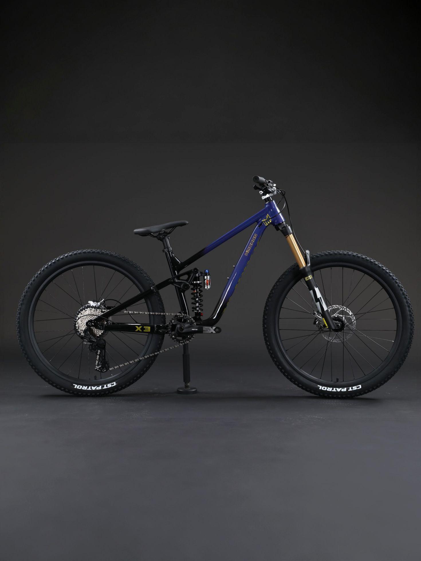 오복이네상점 하만 브라더스 X3 소프트테일 27.5인치 10단 에어 풀샥 오일디스크 MTB 자전거 2026 그린커피 27.5 인치 10단 - 상세 이미지 5