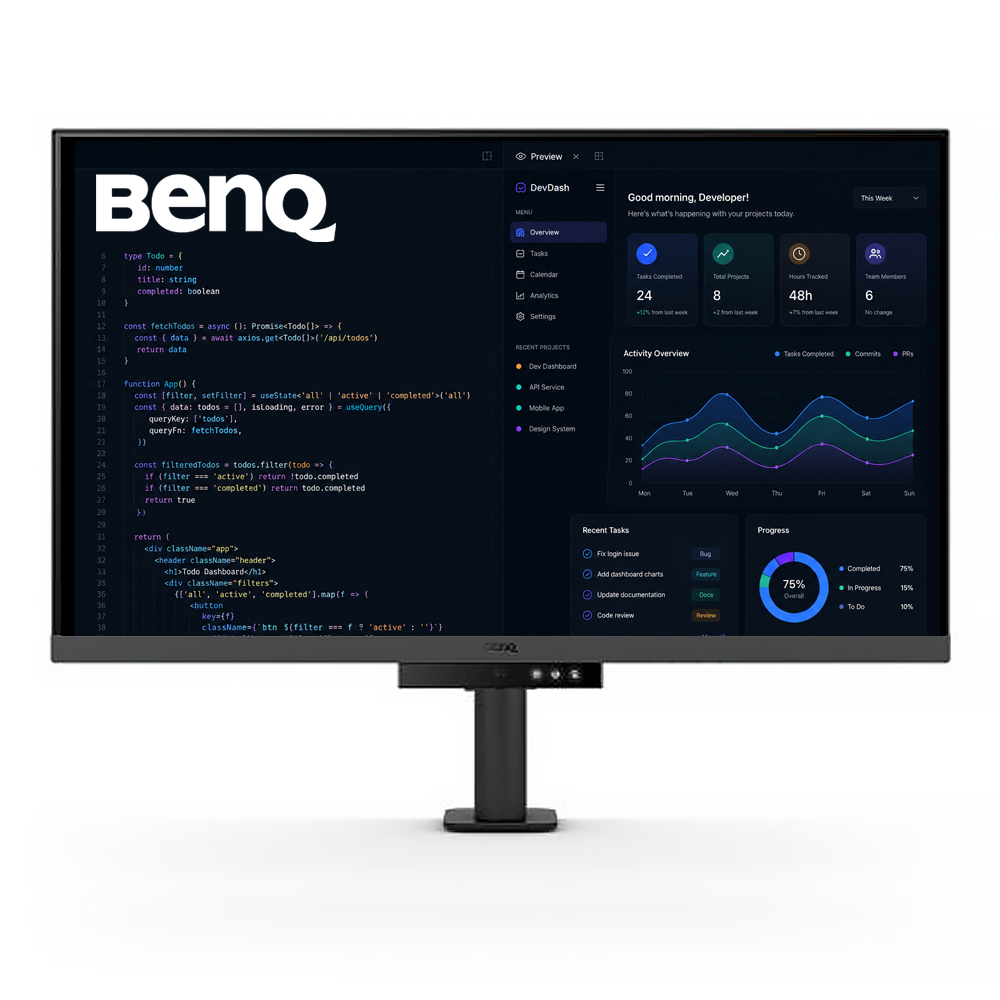 BenQ RD320UA 아이케어 무결점 멀티스탠드 모니터 (IPS/4K UHD/코딩) - 상품 이미지