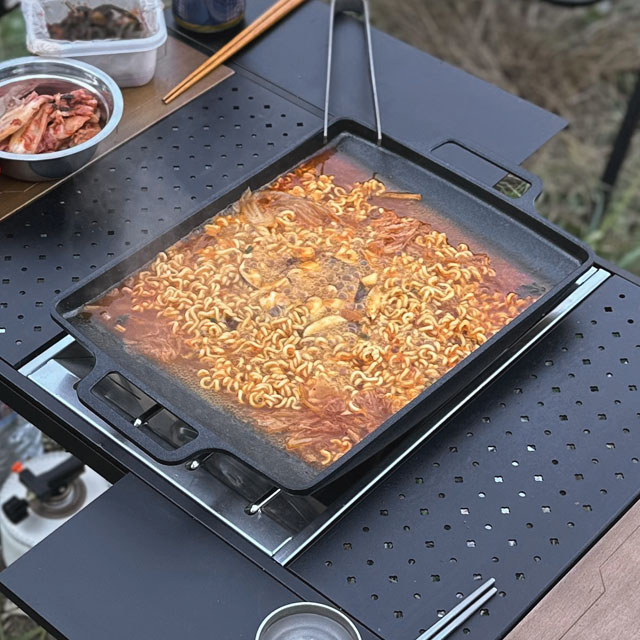 아베나키 IGT 사각 전골 그리들 32cm 캠핑 전골 불판 이미지 8