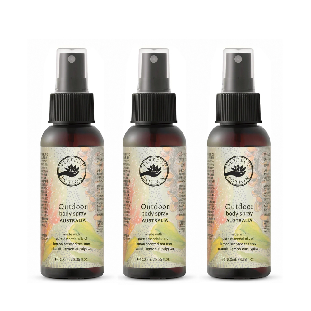 퍼펙트포션 아웃도어 바디스프레이 100mL 3개 세트 호주 아로마 미스트 - 상품 이미지