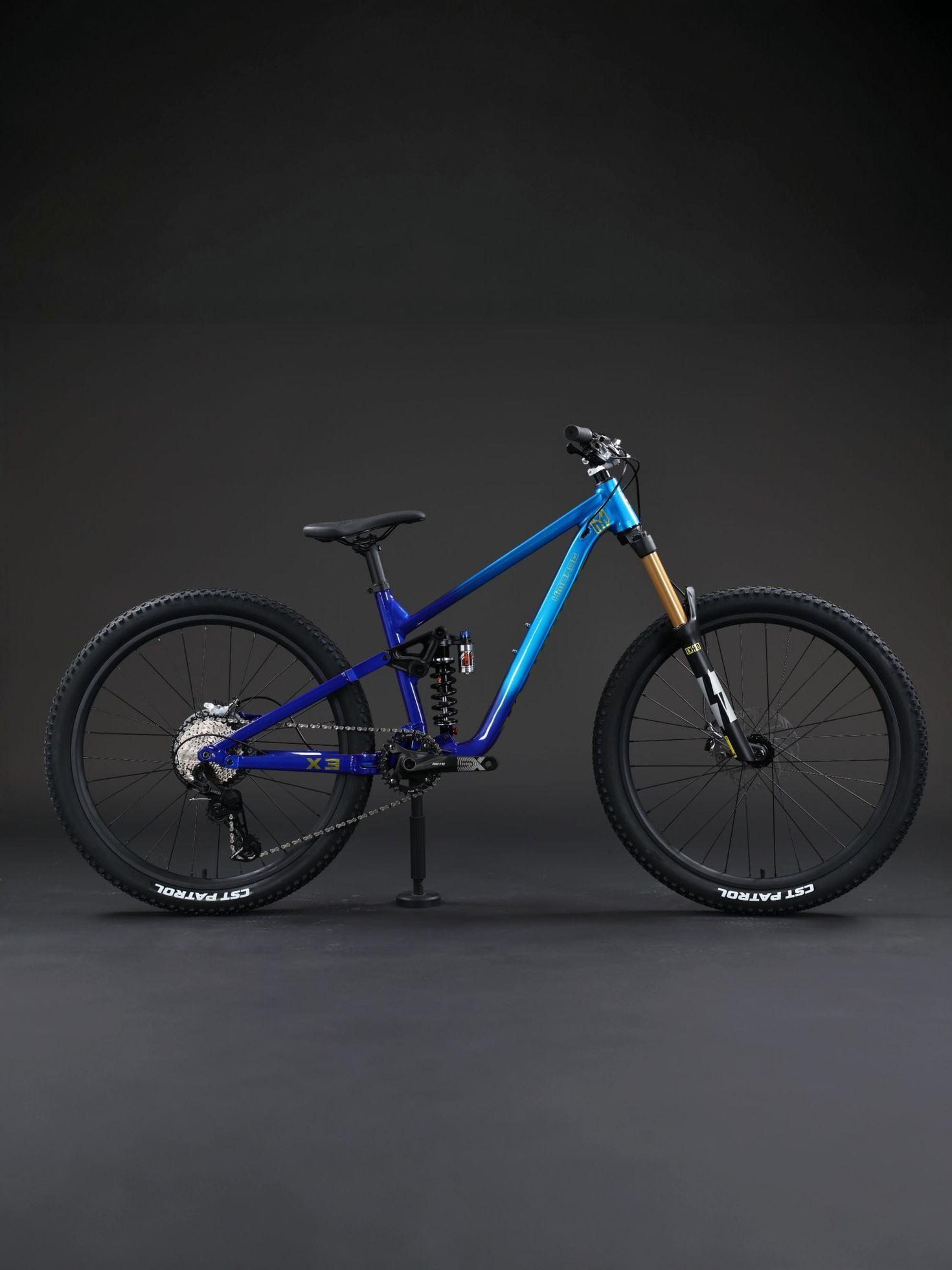 오복이네상점 하만 브라더스 X3 소프트테일 27.5인치 10단 에어 풀샥 오일디스크 MTB 자전거 2026 그린커피 27.5 인치 10단 - 상세 이미지 4