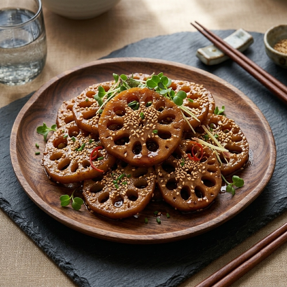 아삭하고 달콤짭짤한 연근조림 1kg+1kg - 상품 이미지