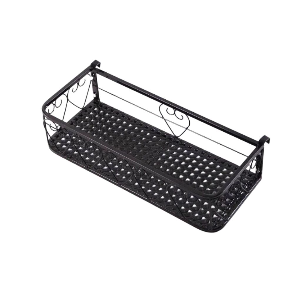 창틀 화분걸이 선반 철제 거치대 화분 받침대 베란다 창문 50x20x12cm - 상품 이미지