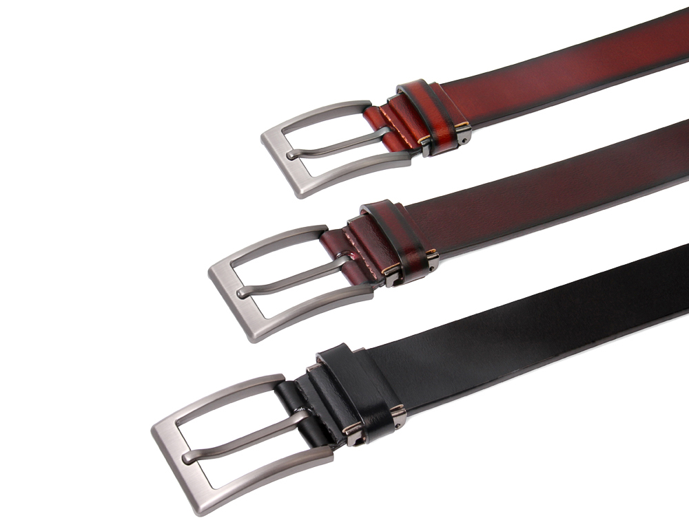 DK 남성 소가죽 통가죽 벨트 남자 캐주얼 정장 핀버클 허리띠 32mm 선물용 - 상세 이미지 2