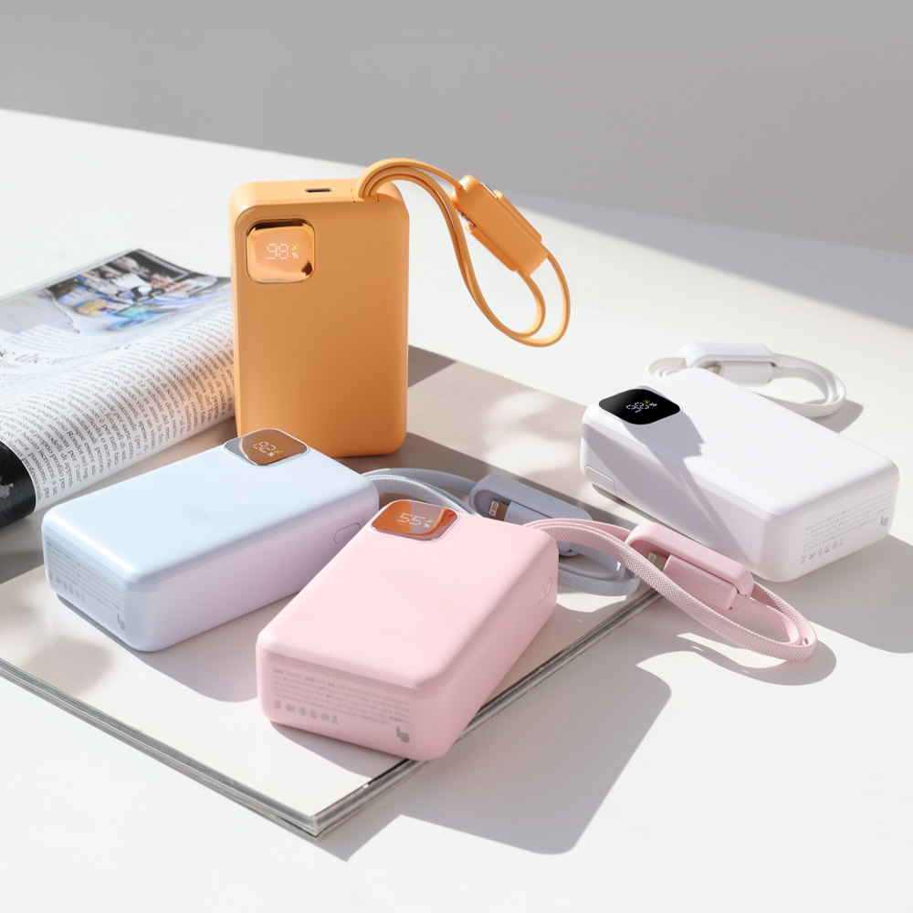 레파 GT12 35W 초고속충전 내장케이블 보조배터리 20000mAh 이미지 6