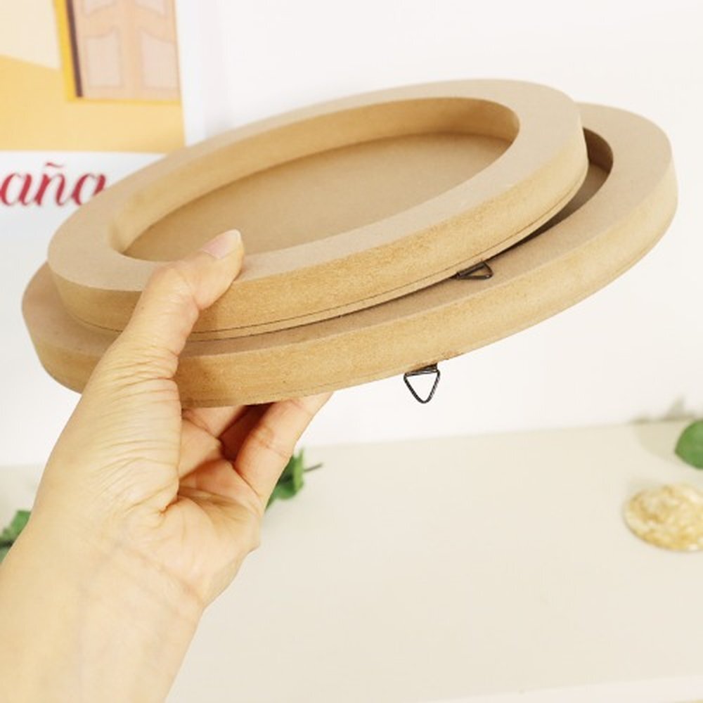 원형 MDF걸이판 우드 벽걸이 데코보드 인테리어판넬 25cm - 상품 이미지