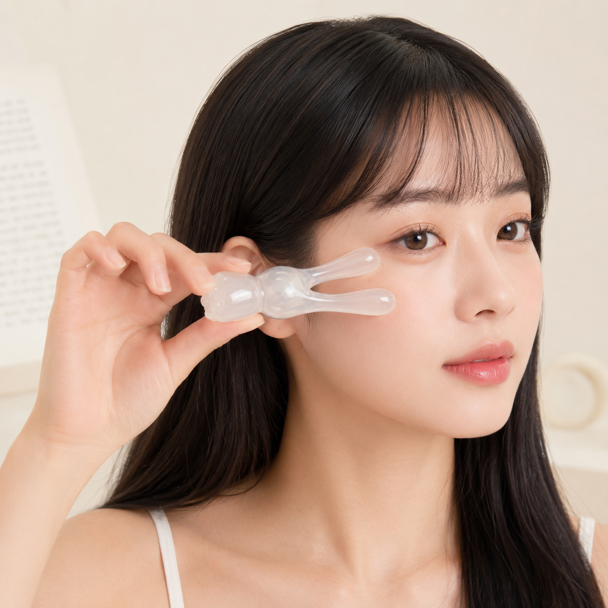 영롱한 토끼 괄사 마사지기 승모근 바디 몸 두피 얼굴 괄사 마사지 경락 지압 안마 안마기 - 상세 이미지 2