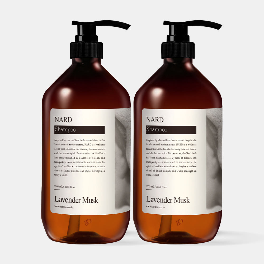 NARD 나드 대용량 샴푸 1,000ml 라벤더머스크 향 2개