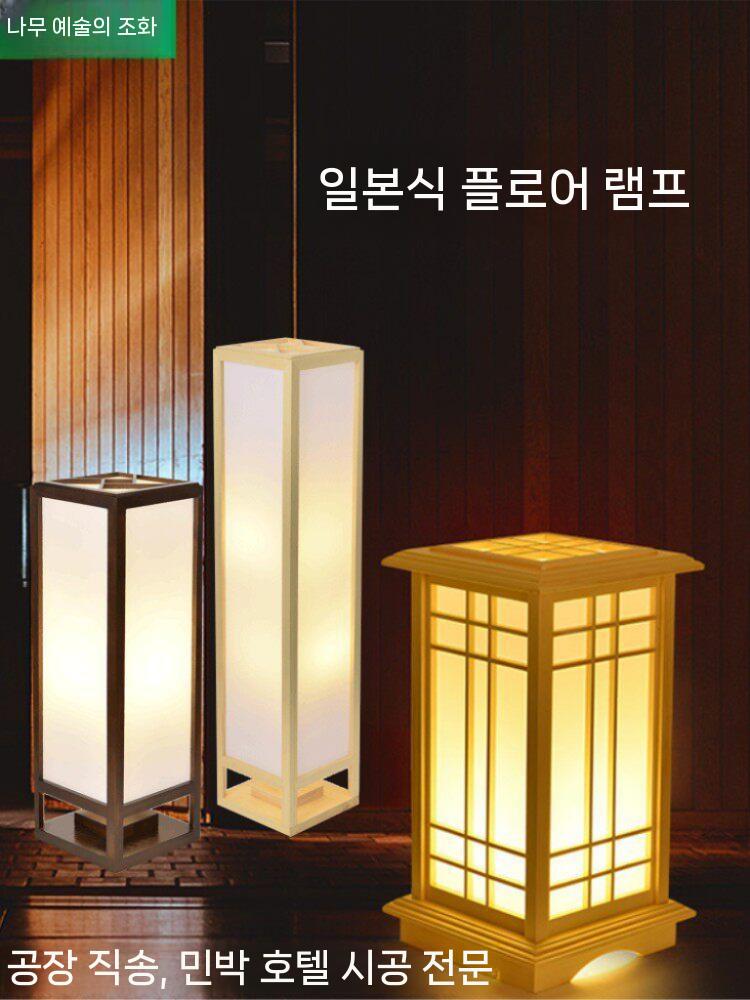 LED 한옥 램프 전통조명 빈티지 디자인 전통 정원등 우드 45CM - 상세 이미지 2