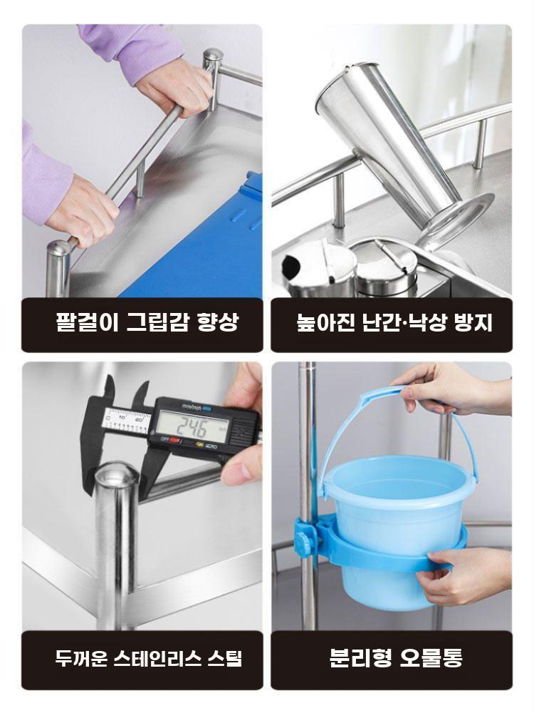 병원 드레싱카 선반 웨건 이동식 치과 스텐 간호 중형 - 상세 이미지 4