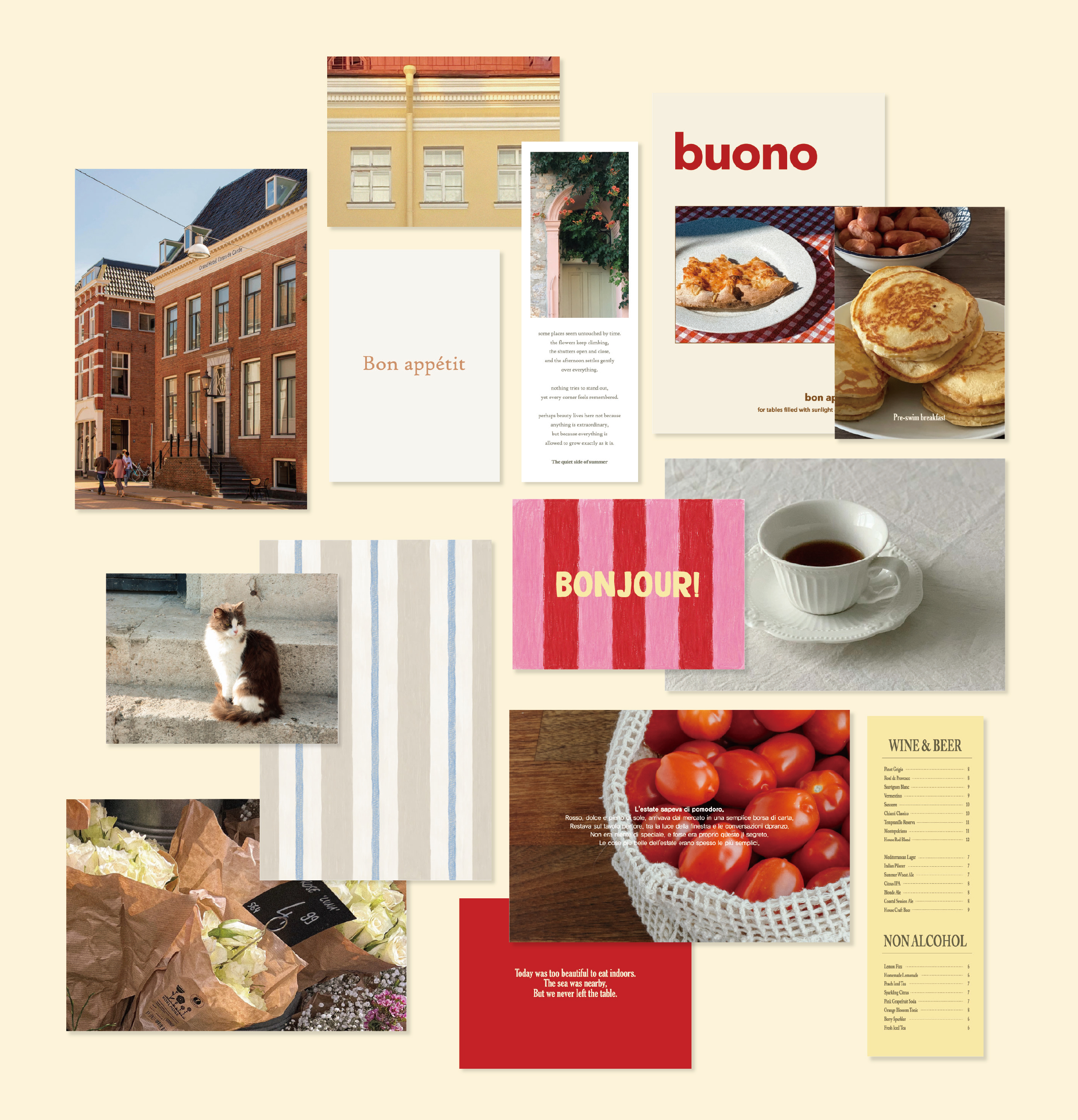 홈카페 인테리어엽서 데스크테리어 벽꾸미기 엽서세트 14매 Buono - 상품 이미지