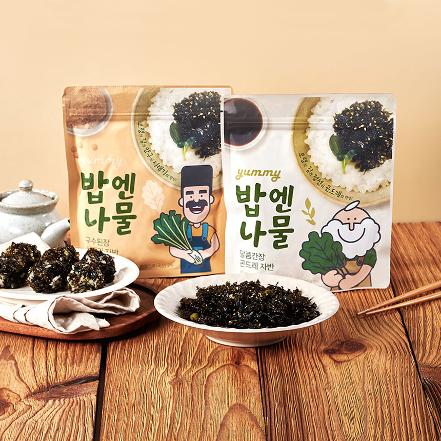 밥엔 나물김자반 곤드레김자반 시래기김자반 40g - 상품 이미지