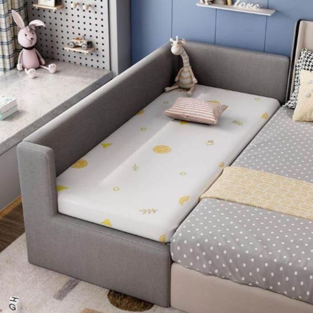 확장침대 프레임 침대 매트리스 연장 사이드 서브 그레이 200x80cm - 상품 이미지