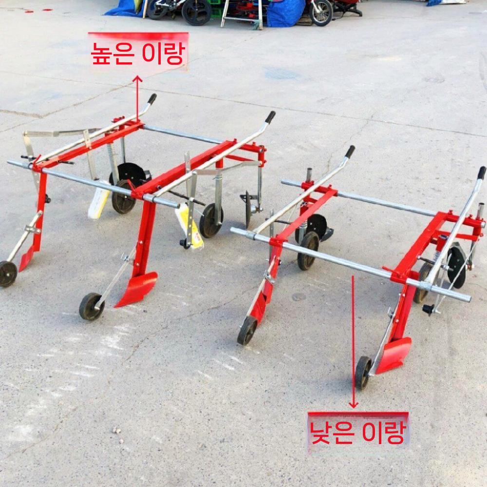 수동 비닐 피복기 필름 무동력 비닐멀칭기 관리기 인력 0.3m-1m 로우 - 상세 이미지 3