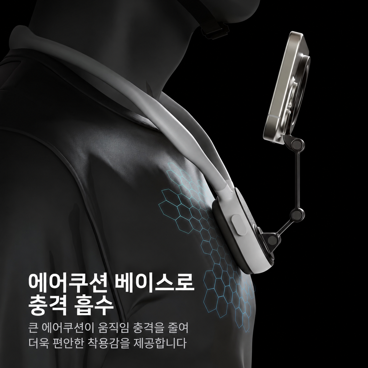 텔레신 MNM-001 마그네틱 넥 마운트 스마트폰 POV 촬영 거치대 휴대폰 목걸이 홀더 - 상세 이미지 3