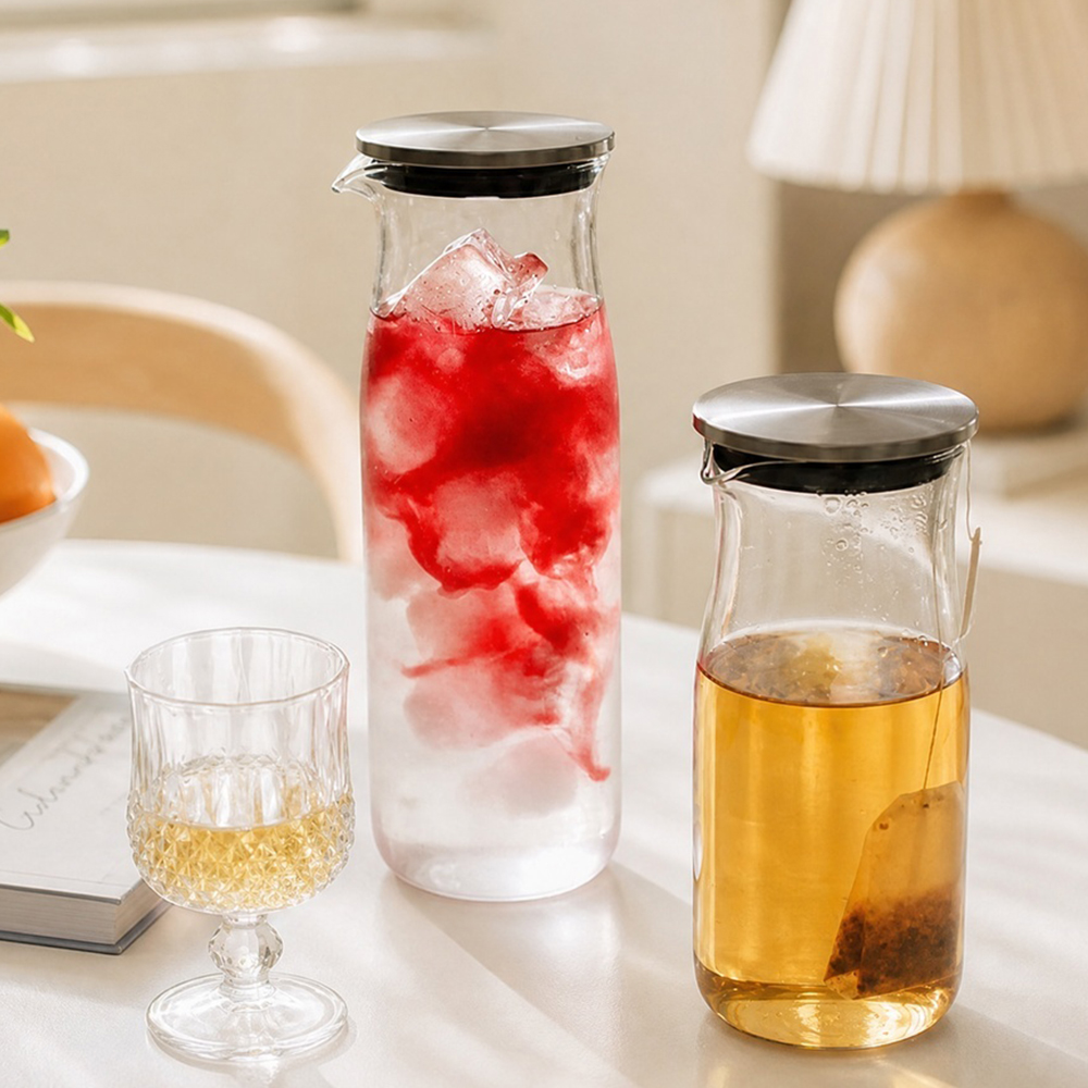델리 카페 식당 내열유리 냉장고 물병 1000ml - 상품 이미지