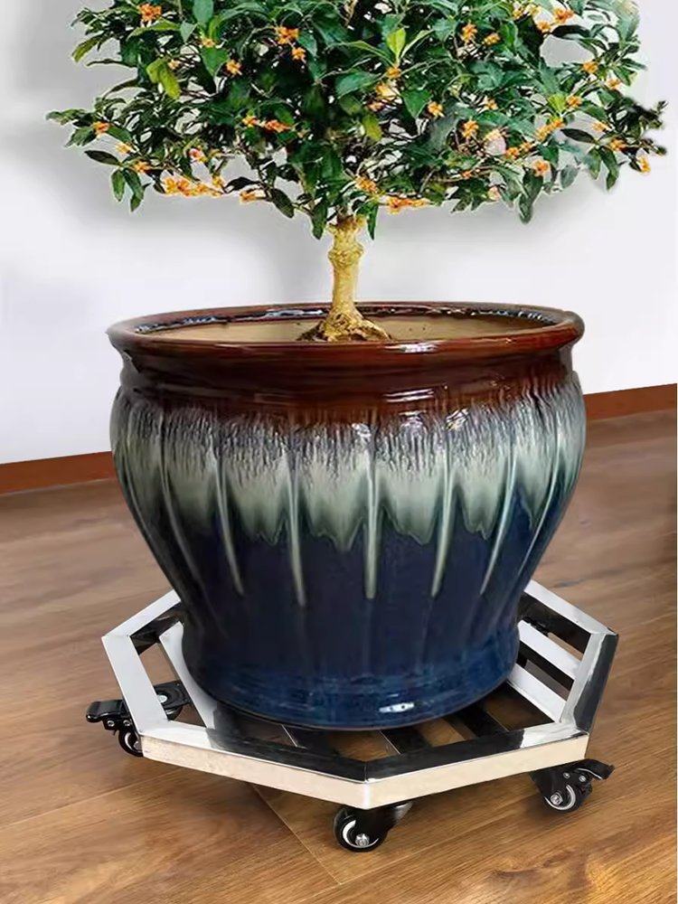 분재화분 받침대 스테인리스 스탠드 트레이 선반 다이 외경40cm 내경35cm - 상세 이미지 5
