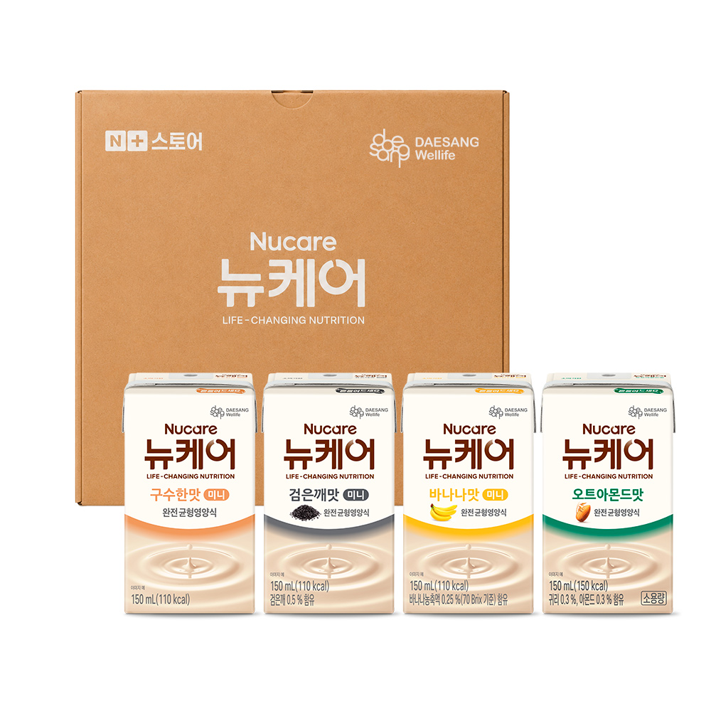 [네이버단독] 뉴케어 N150 시리즈 미니 구수한맛+검은깨+바나나+오트아몬드 150ml, 20개