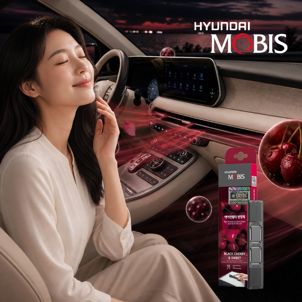현대모비스 자동차 에어컨필터 방향제 블랙체리스윗, 17ml, 1개 - 상품 이미지