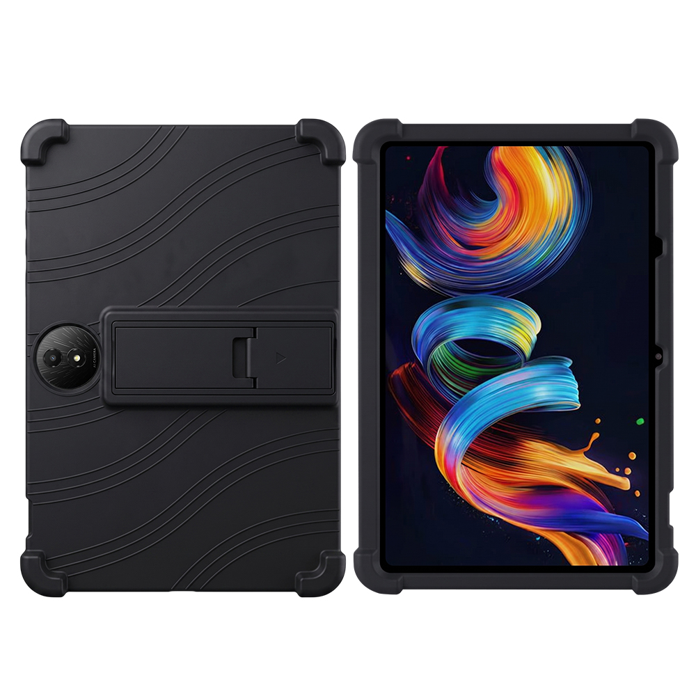 TCL NXTPAPER 11 Plus 케이스 범퍼 실리콘 거치대 블랙, TCL NXTPAPER 11 Plus - 상품 이미지