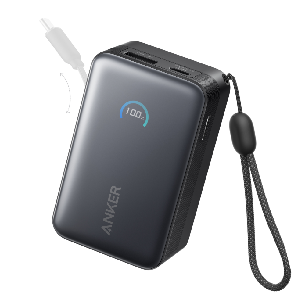 앤커 나노 파워뱅크 10000mAh 45W 고속충전 일체형 보조배터리 A1638 상품 이미지