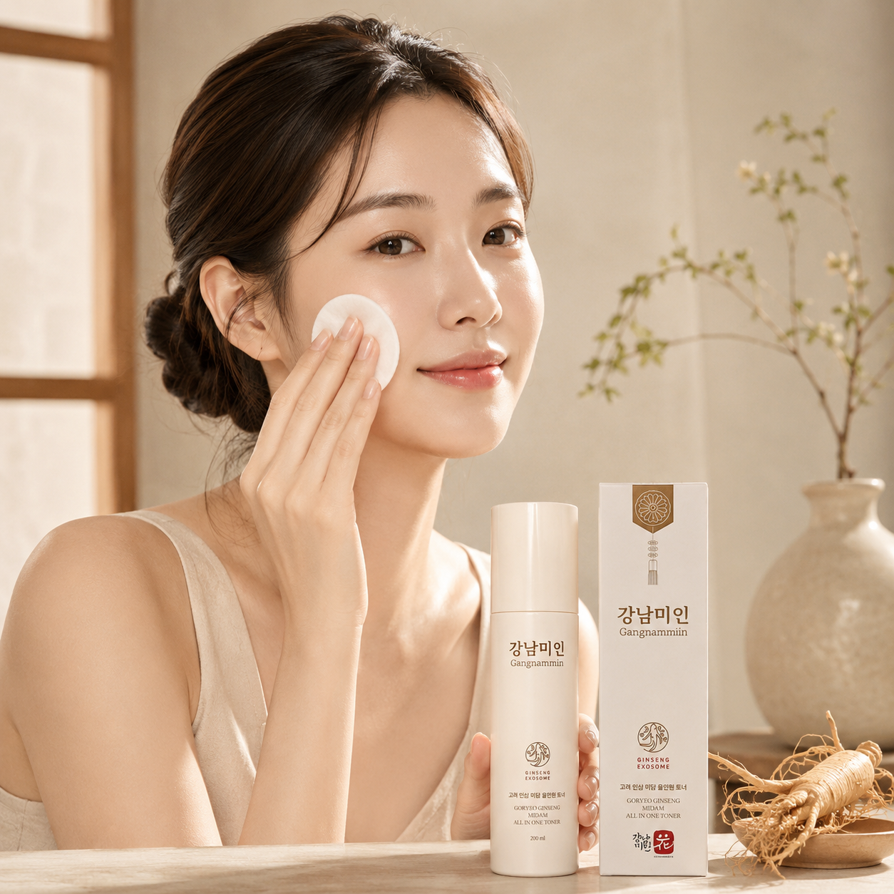 강남미인 고려 인삼 미담 올인원 토너 200ml 수분보습 - 상세 이미지 2