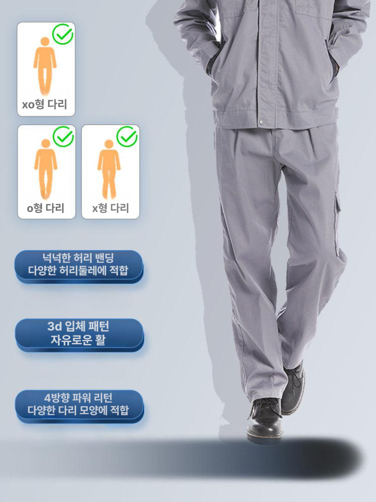 남자작업복바지 작업팬츠 얇은 루즈핏 여름 사계절 다크네이비 1줄 2 165/M 50-60kg - 상세 이미지 4