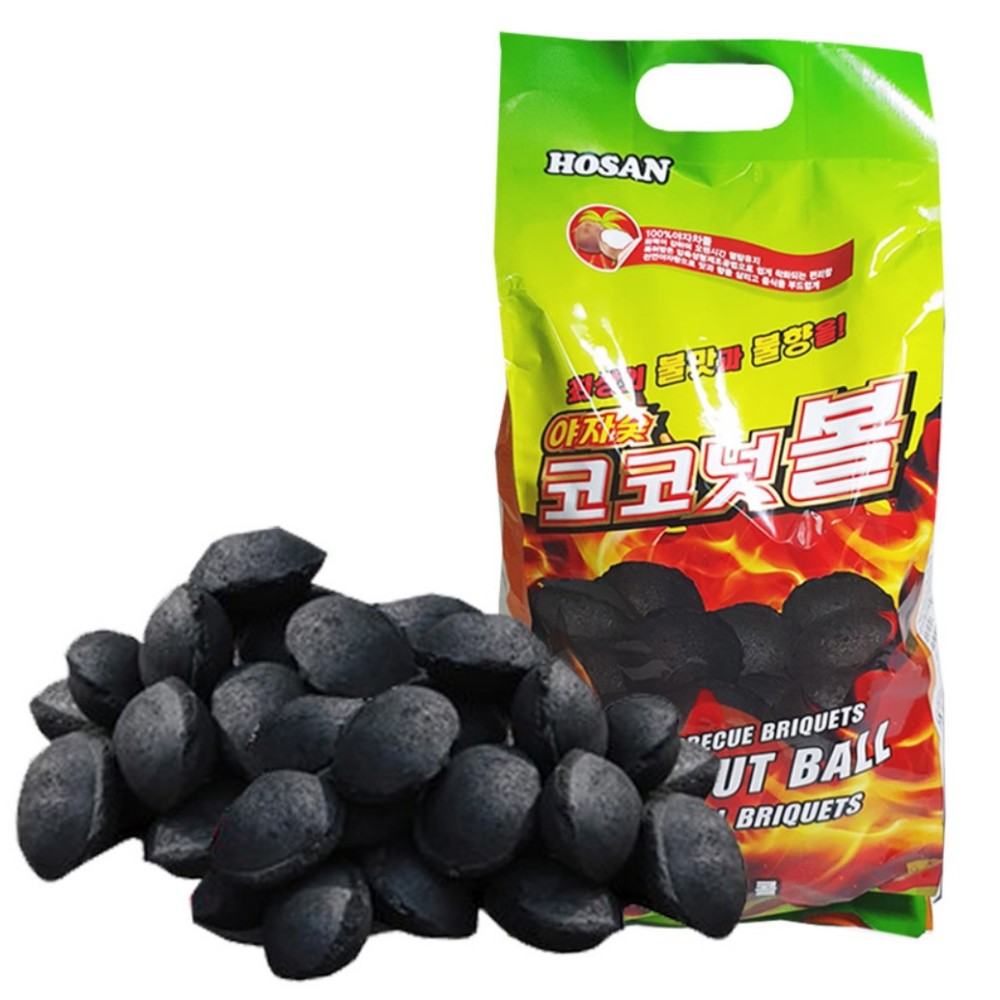 야자숯 코코넛숯 연기안나는 바베큐 숫 캠핑 고기 야자탄 오래가는 성형탄 2.9kg - 상세 이미지 2
