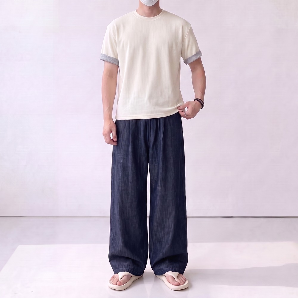 린넨청바지 아이스청바지 - 상세 이미지 2