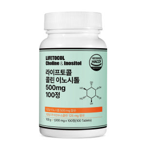 라이프토콜 콜린 이노시톨 500mg 임신 임산부 자궁 100정, 1개 맛있게 먹은 솔직 후기 - 상품 이미지 1