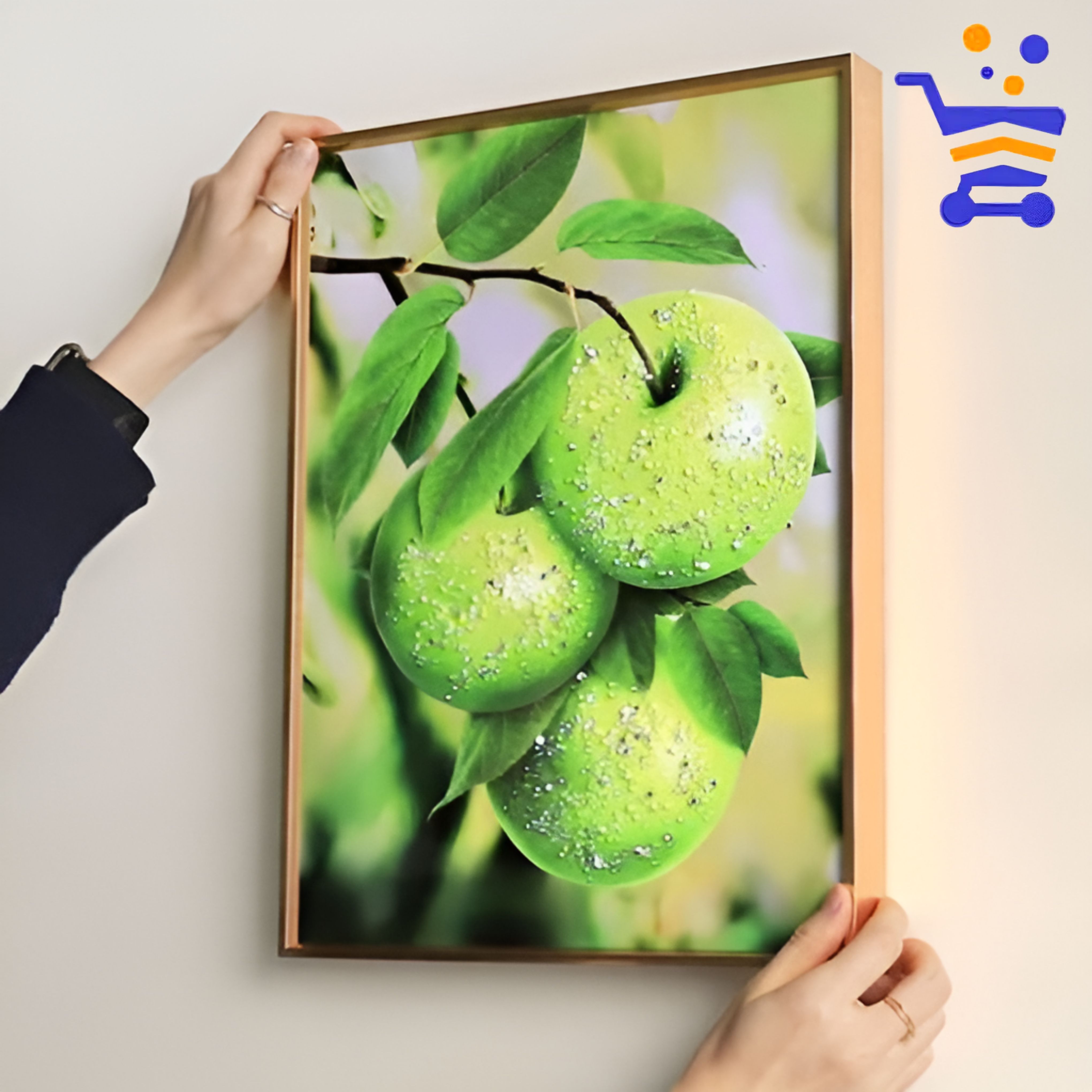 큐빅 입체 풍수 그림 액자 30 x 40cm 7종 - 상품 이미지