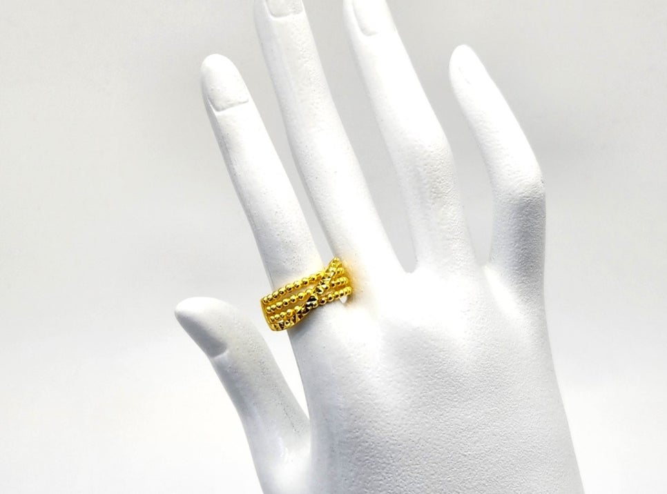 24K 순금 7.5g(2) 입체 볼 컷팅 반지 이미지 6