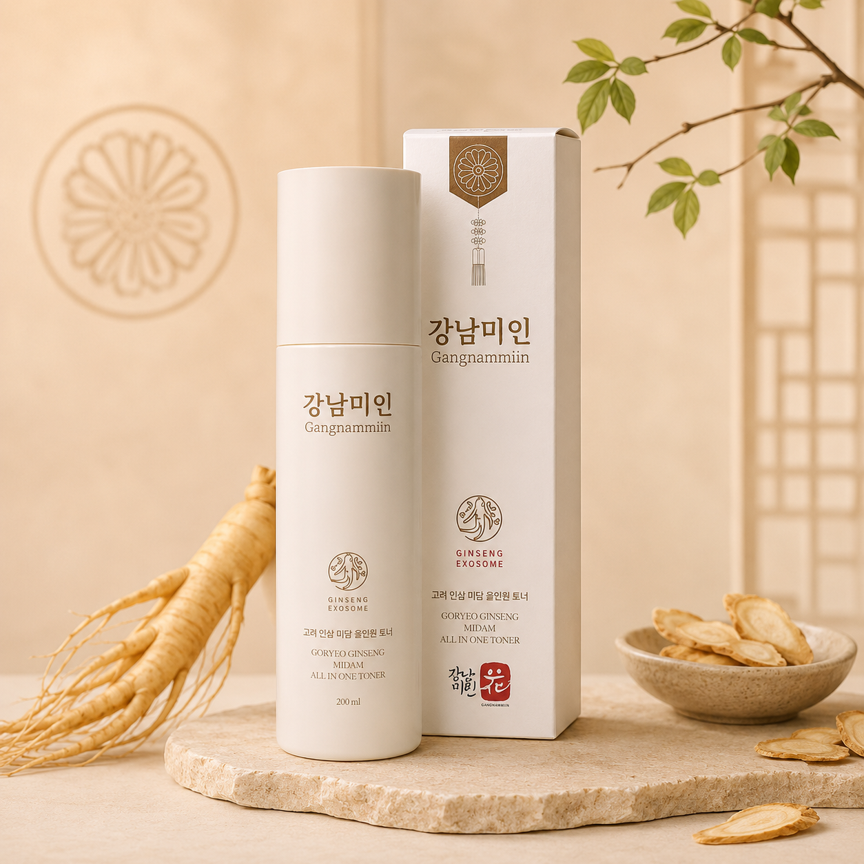 강남미인 고려 인삼 미담 올인원 토너 200ml 수분보습 - 상세 이미지 3