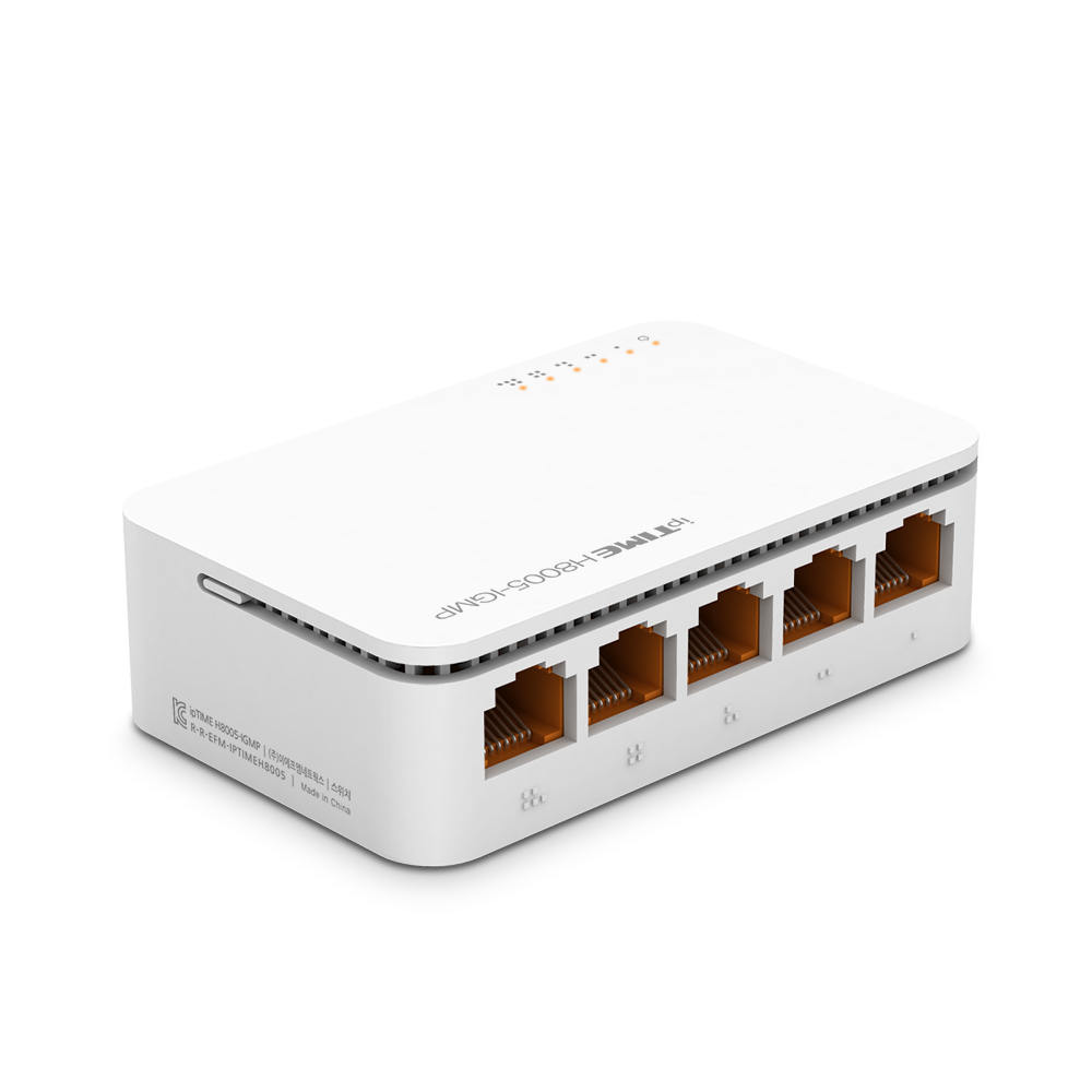 ipTIME H8005-IGMP 5포트 스위칭허브 100Mbps 소형 유선 인터넷 공유 - 상세 이미지 4