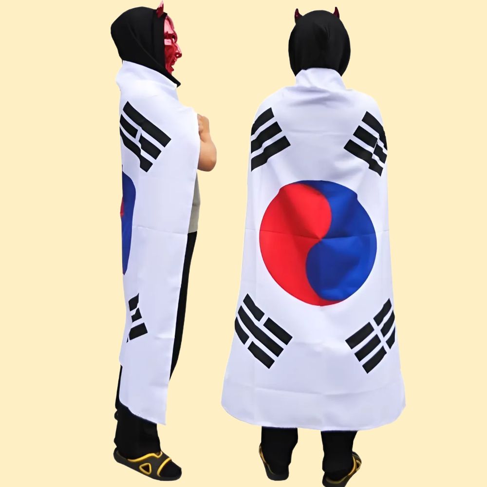 태극기망토 국산태극기 대한민국국기 한국국기 게양기 7호 - 상품 이미지