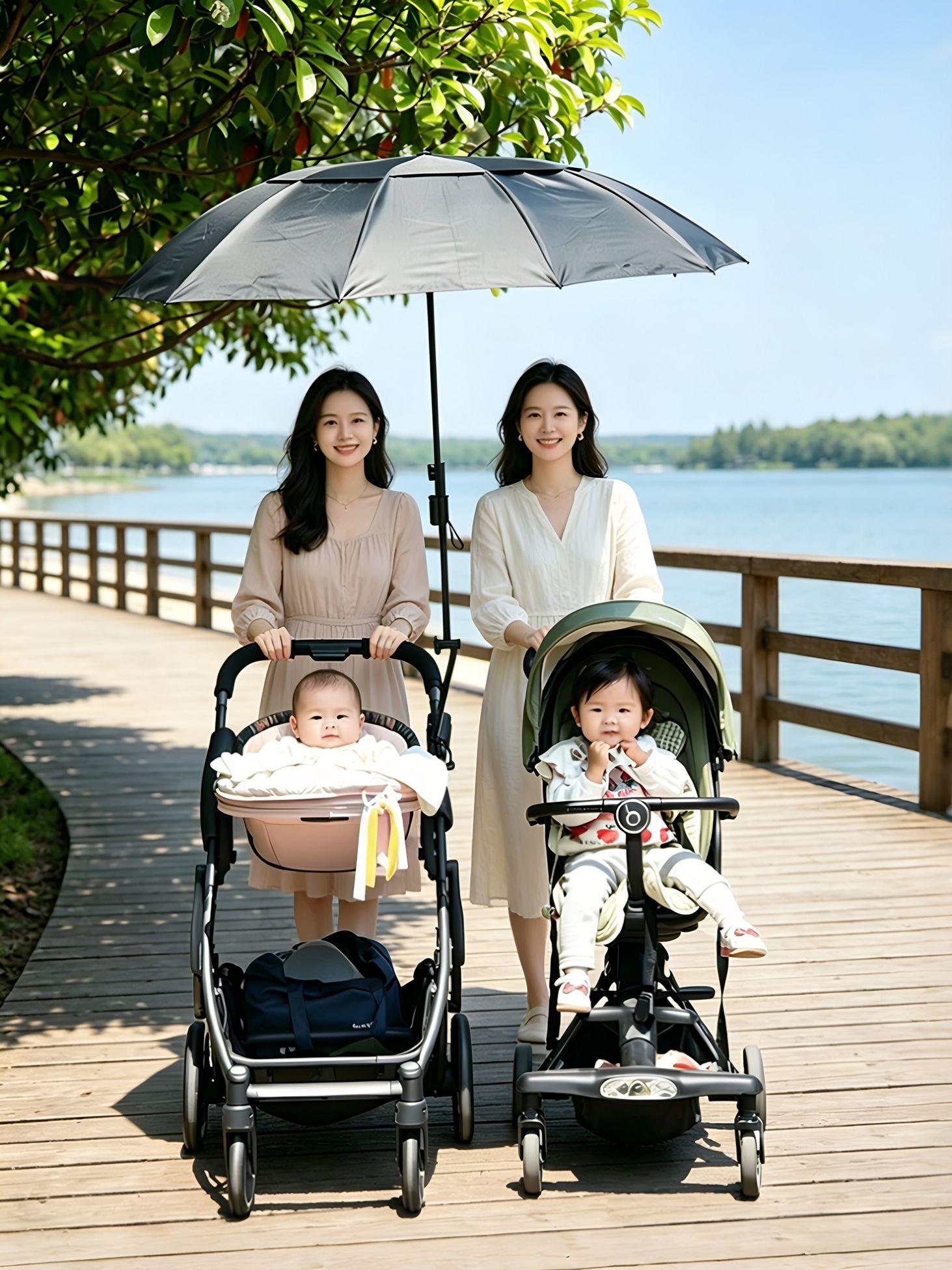 스위츠몰 웨건파라솔 캠핑웨건 이동식 간편설치 수레 휴대용 블랙 - 상세 이미지 2