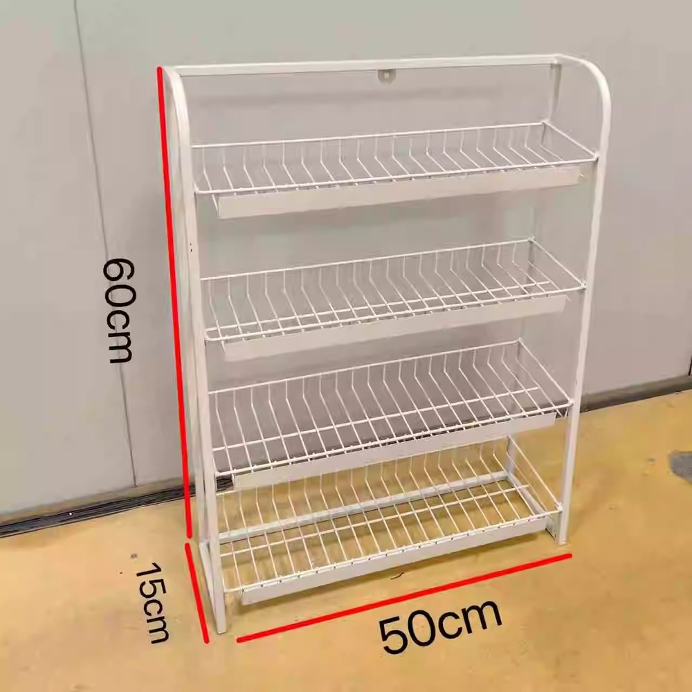 편의점 카운터 선반 약국 철제 용품 매대 슈퍼 상품 진열대 50x15x60 이미지 6