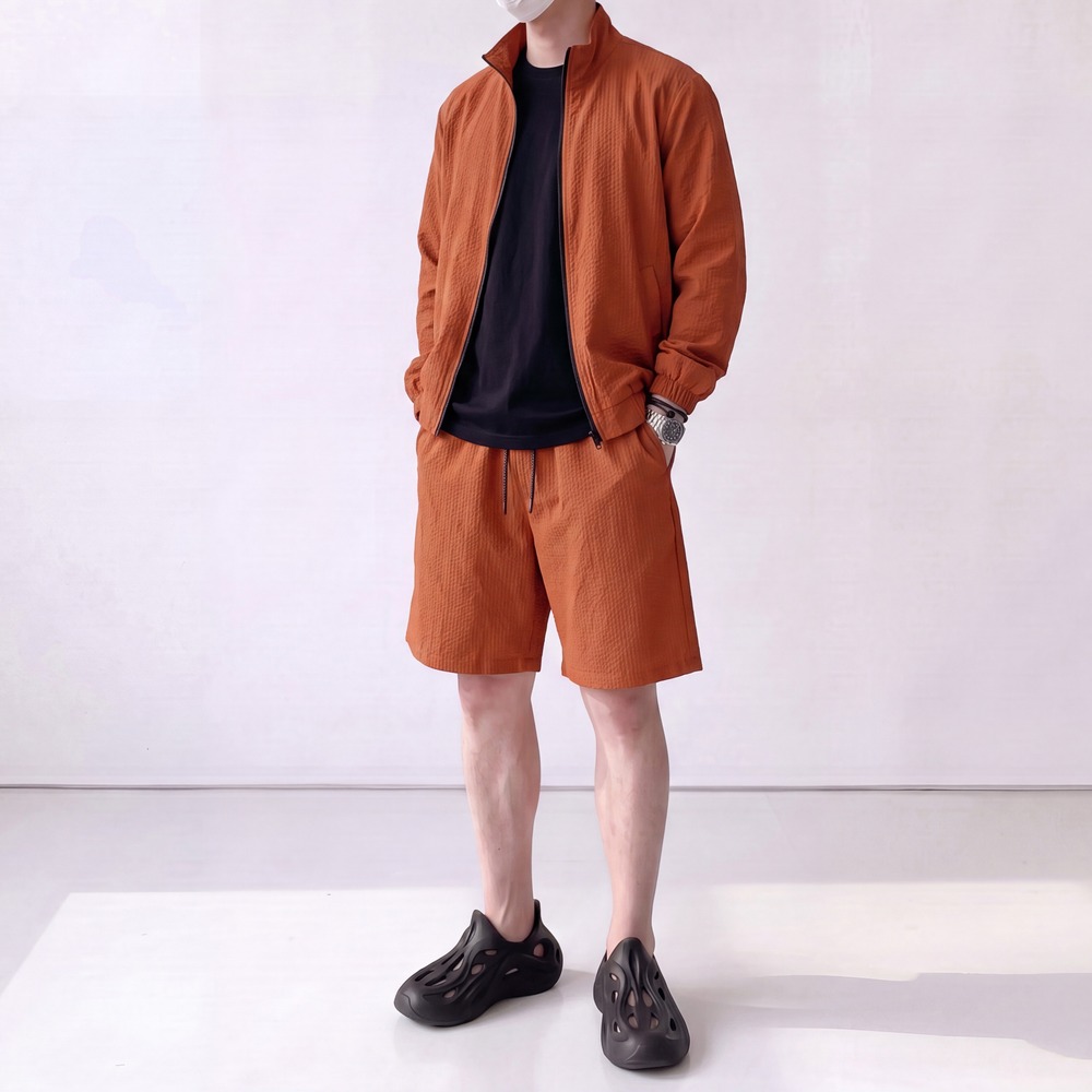 1+1 시어서커바지 남자냉장고반바지 - 상세 이미지 3