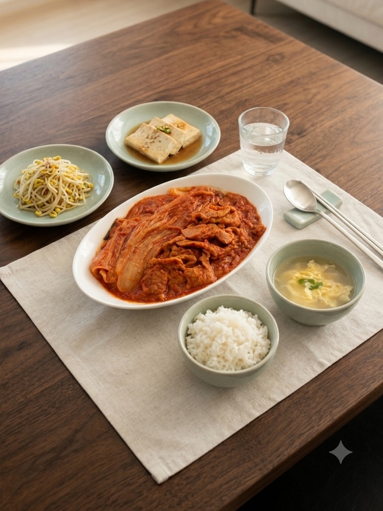 국내산 한돈 대패 김치찜 밀키트 캠핑 차박 반찬 업소 740g 이미지 8