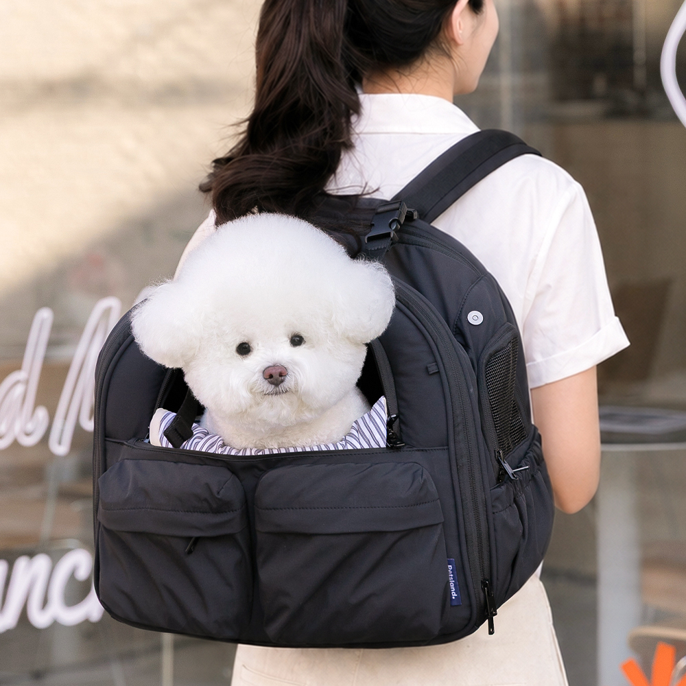 강아지 이동가방 애견 백팩 소형견 고양이 펫츠랜드 몽드백팩 M - 상품 이미지