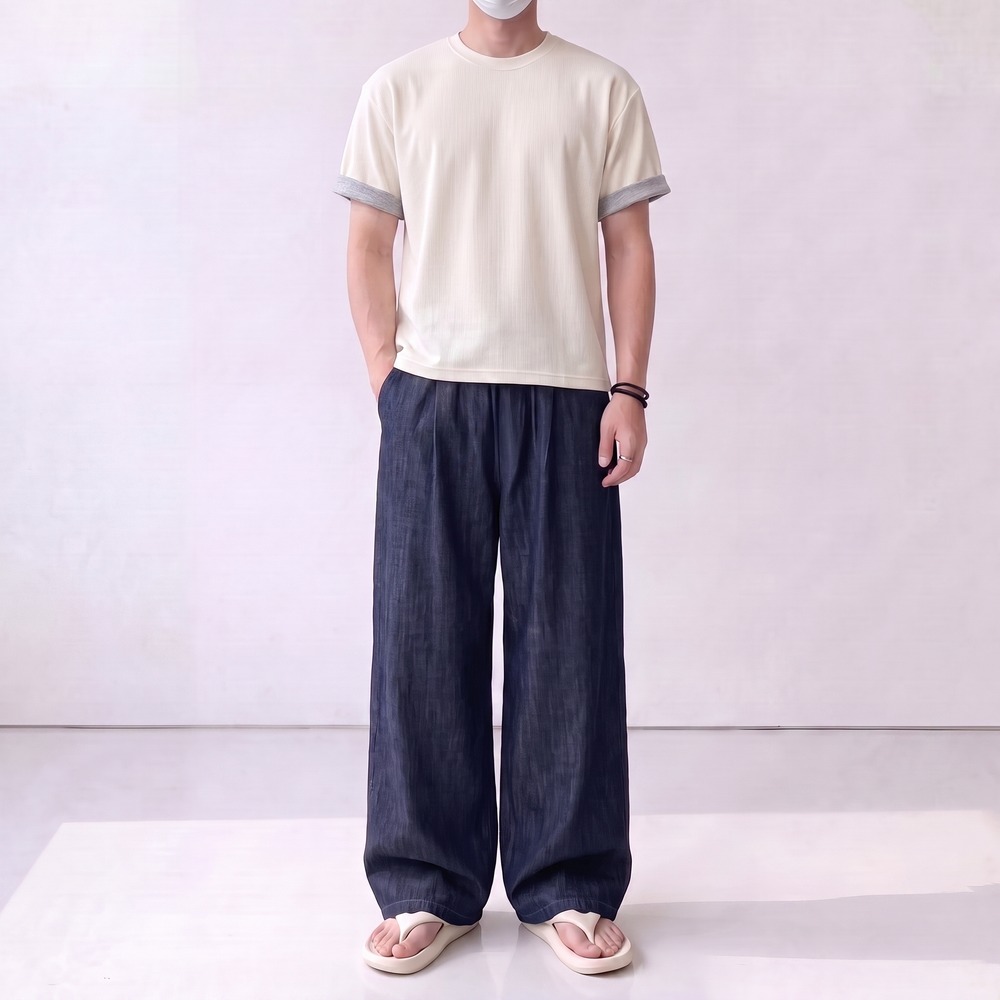 린넨청바지 아이스청바지 - 상세 이미지 3