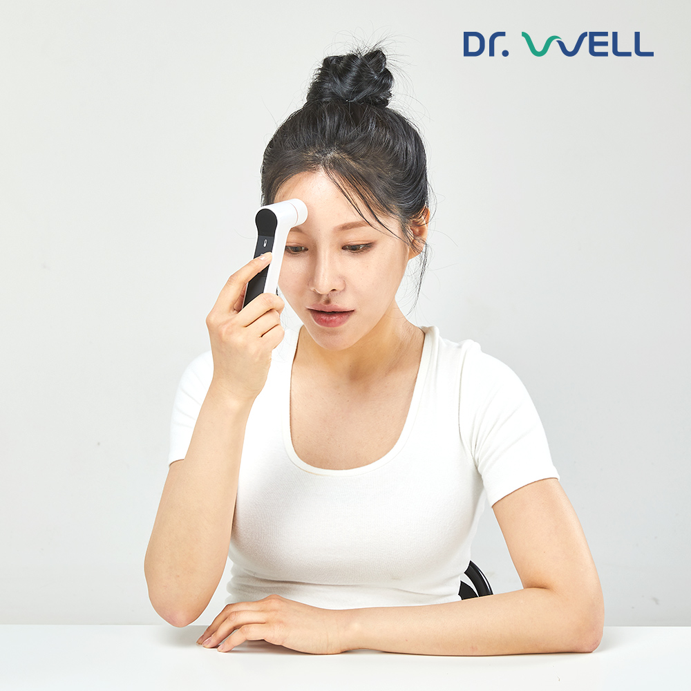 닥터웰 귀 적외선 체온계 접촉 비접촉 겸용 아기 신생아 이마 체온 측정기 DR-365 상품 이미지