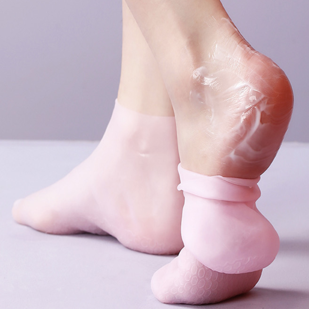 발목양말실리콘발뒤꿈치패드 각질관리발보호대 발뒤꿈치보습보호패드 - 상품 이미지